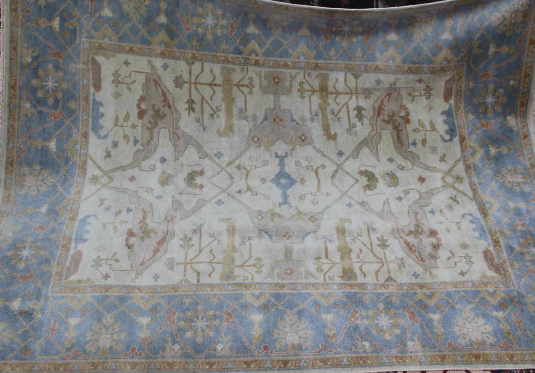 Fine Oushak rug, 8.1 x 10.1 (1 of 2)