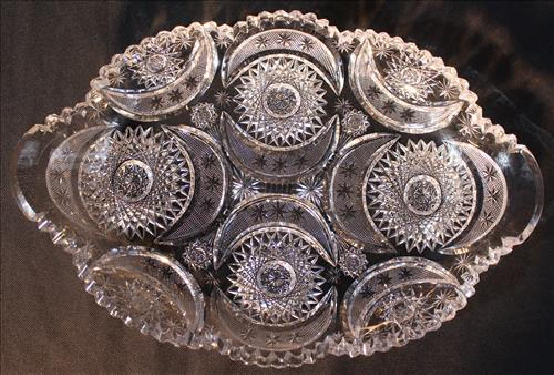 Brilliant cut glass serving tray (1 of 3)