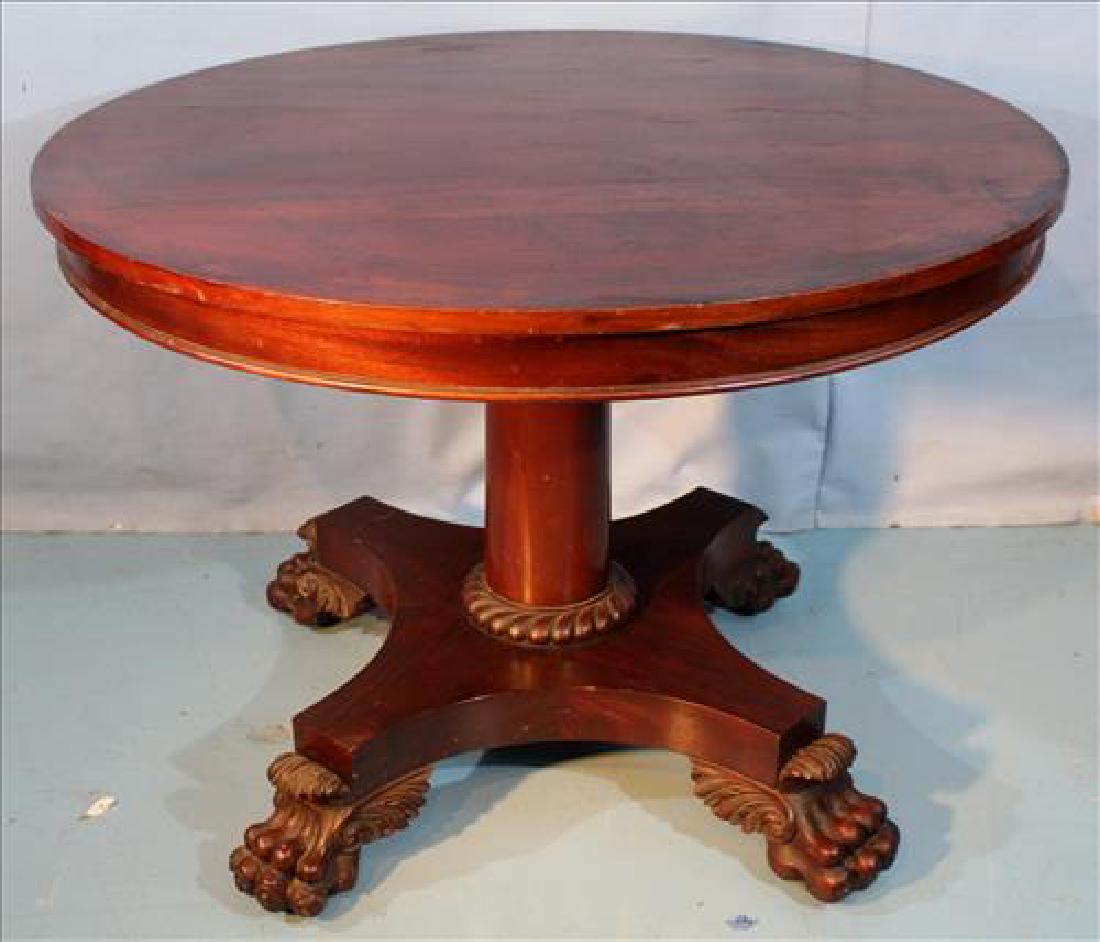 Mahogany round Empire breakfast table (1 of 3)