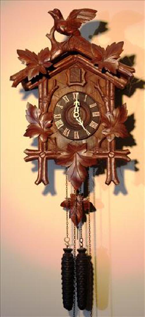 German wall hanging coo coo clock in working order