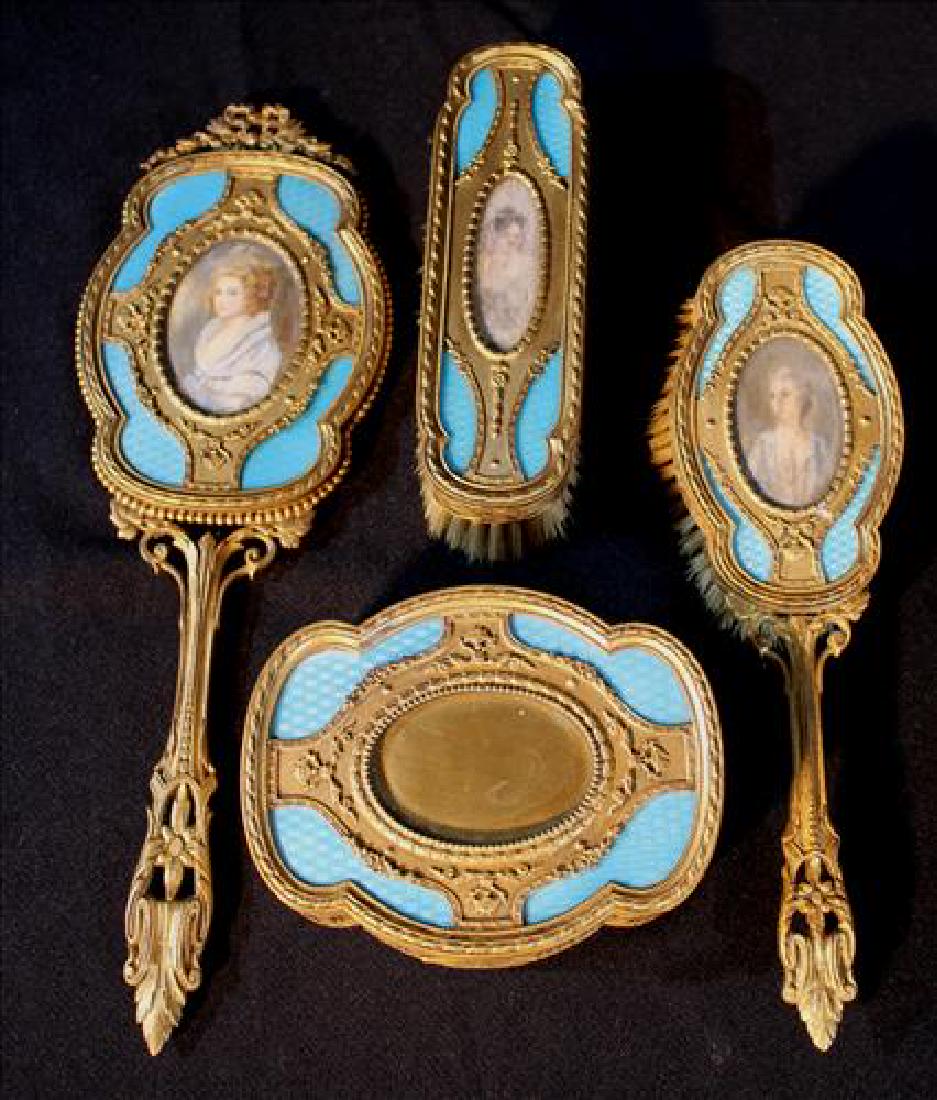 French Victorian dresser set, 4 pieces (1 of 3)