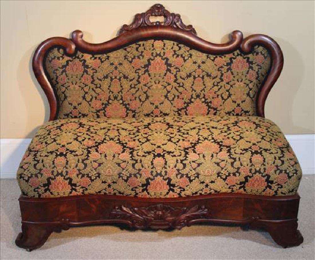 Mahogany Empire bustle bench in mint condition (1 of 4)