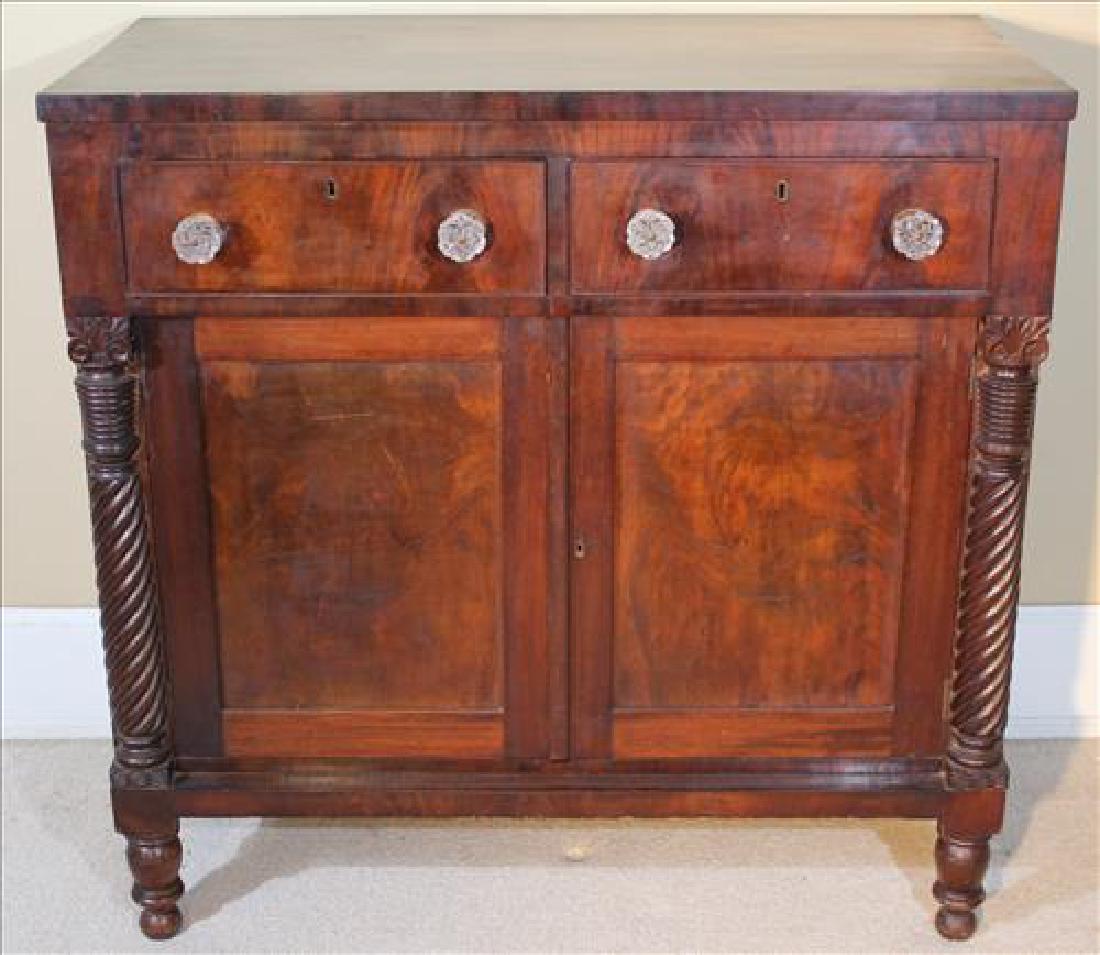 Mahogany Empire Jackson press with column front