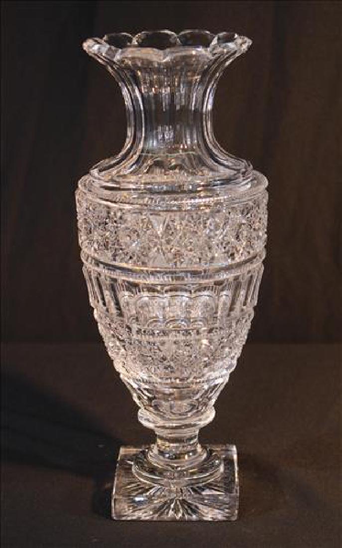 Brilliant cut glass vase (1 of 2)