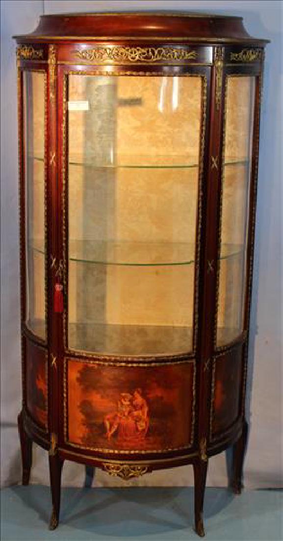Large bronze mounted French curio cabinet (1 of 5)