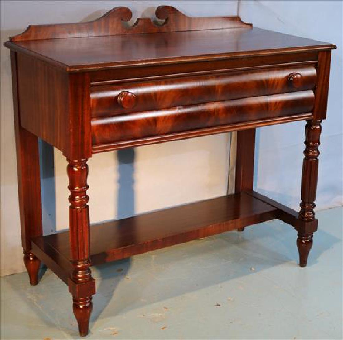 Walnut Empire server with backsplash (1 of 3)