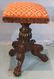 Early mahogany Empire organ stool
