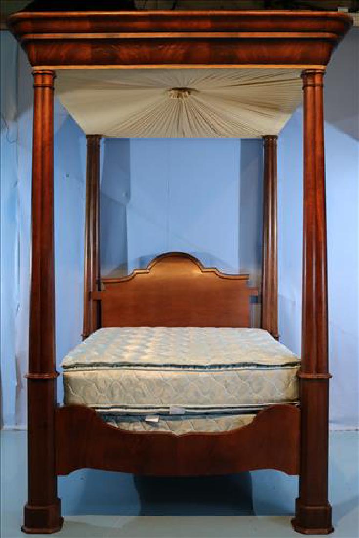 Mahogany plantation full tester bed with OG top (1 of 5)