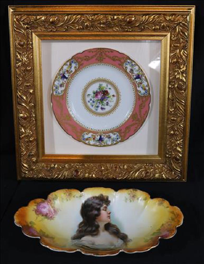 2 pieces of Victorian hand porcelain items (1 of 4)