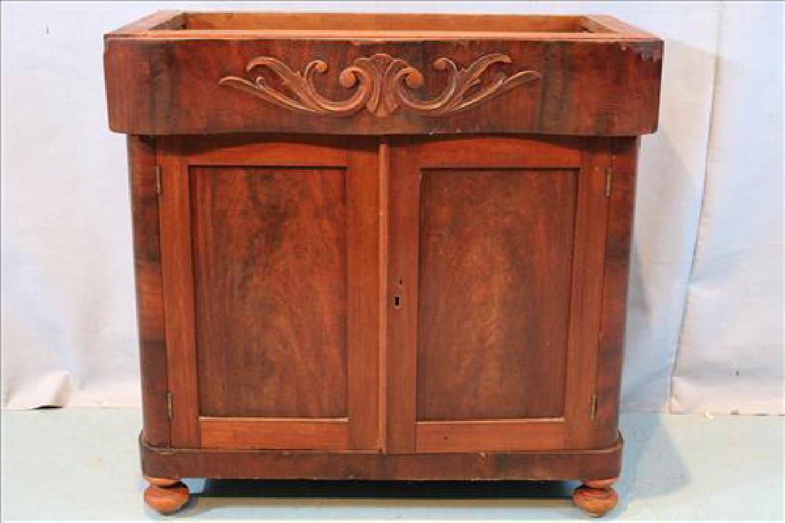 Mahogany Empire wash stand without marble (1 of 3)