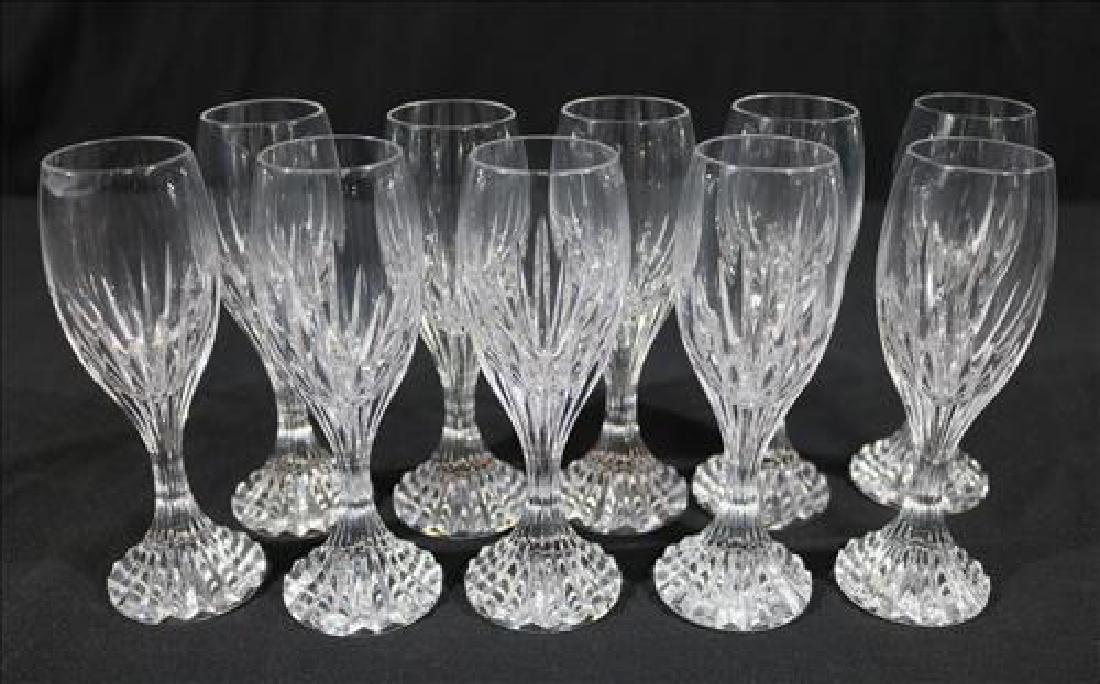 Set of 10 small wine glasses, 5 in. T.: Set of 10 small wine glasses, 5 in. T.