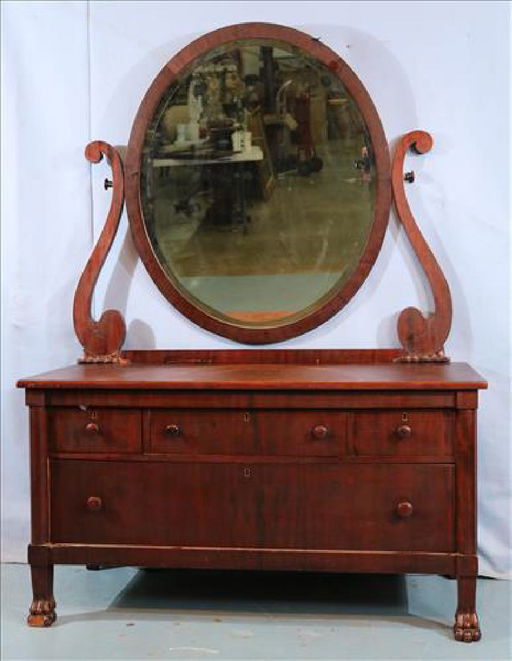 Mahogany Lowboy Dresser With Bevel Mirror Sep 30 2018 Stevens