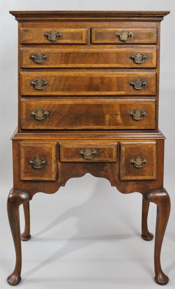 Very Rare Antique Georgian Diminutive 2 Part Highboy (1 of 1)