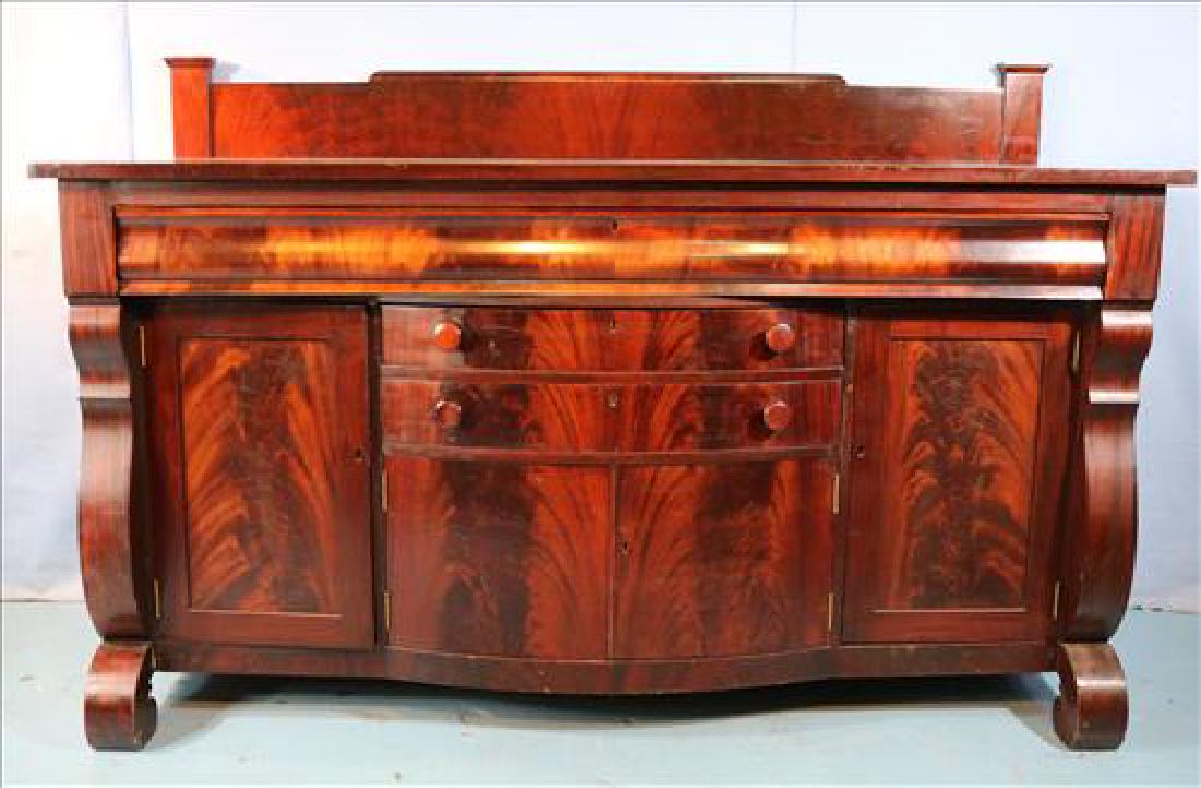 Mahogany empire sideboard, great storage (1 of 4)