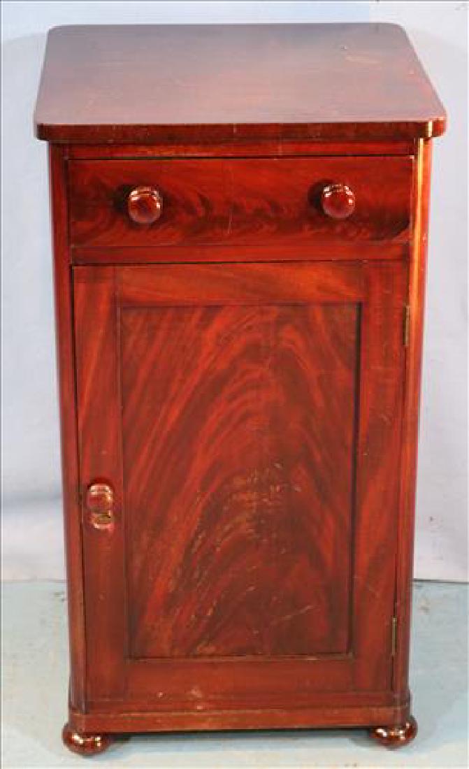 Empire mahogany half commode with drawer (1 of 3)