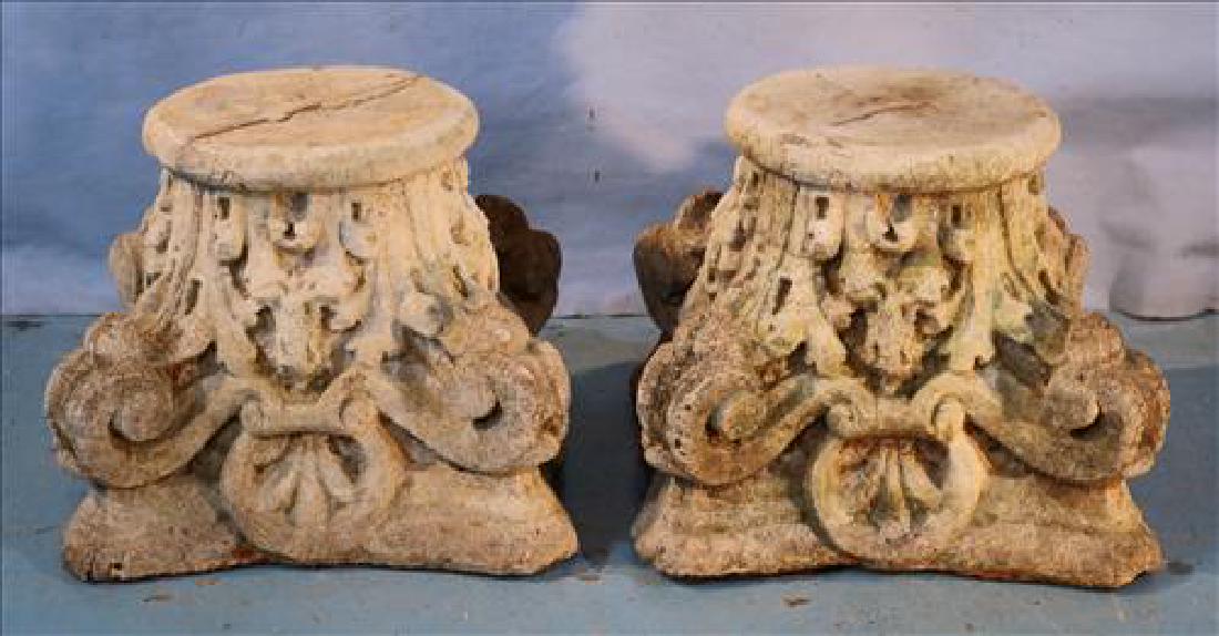 Concrete bases for garden statues,12 in. T, 10 in. Dia.