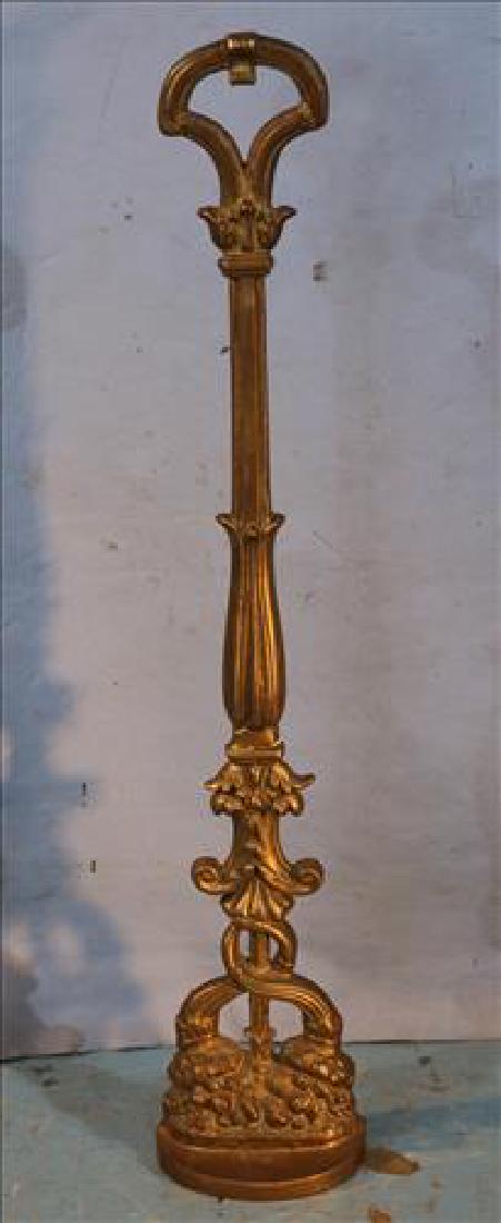 Contemporary brass door stop, 29 in. T. (1 of 2)