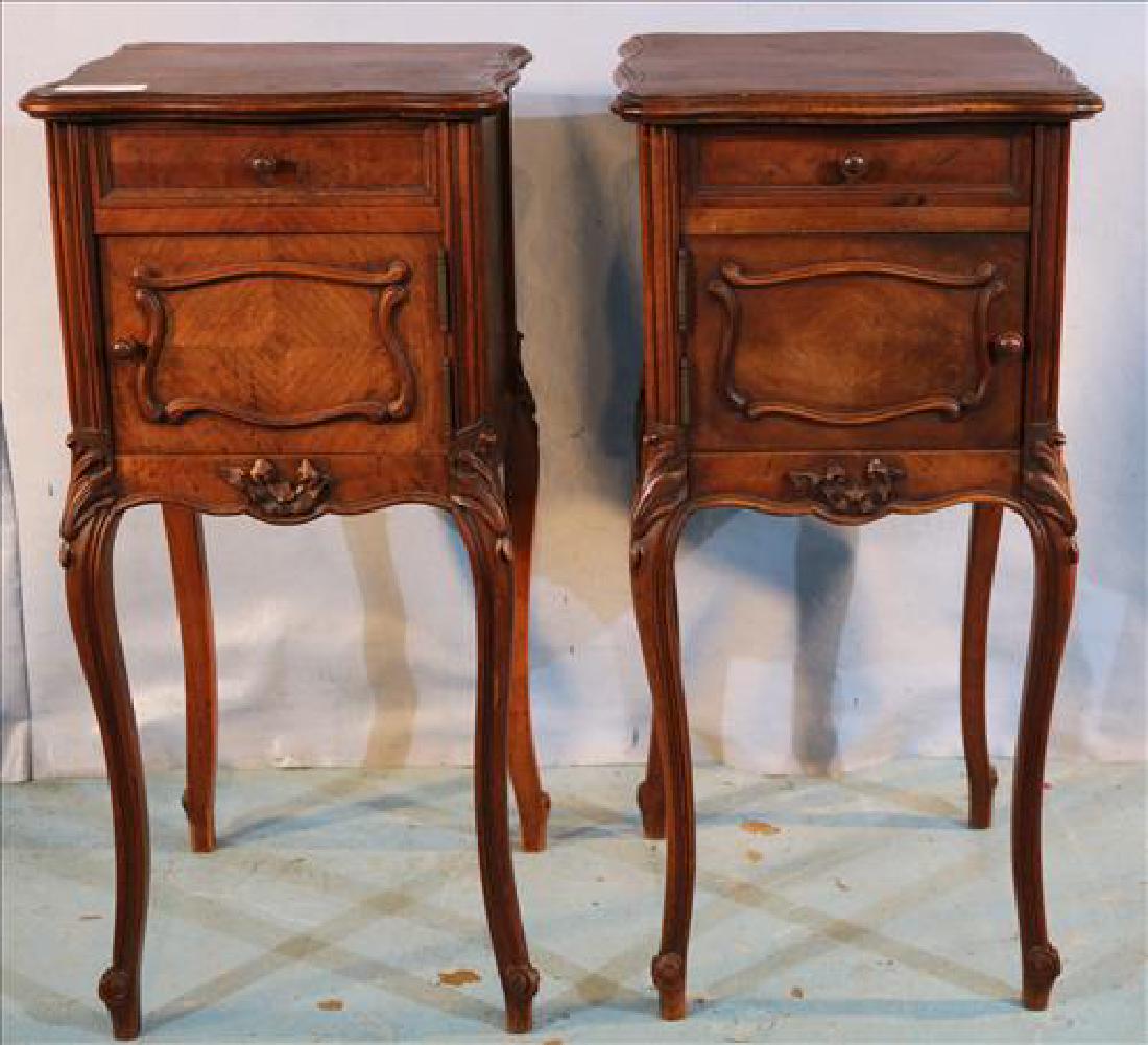 Pair of walnut French humidors with porcelain liner (1 of 4)