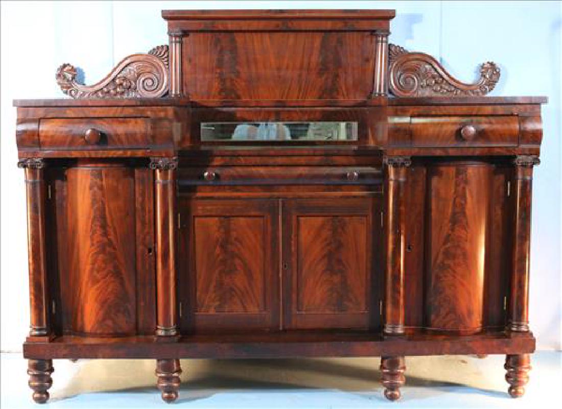 Very early flame mahogany Empire sideboard (1 of 8)