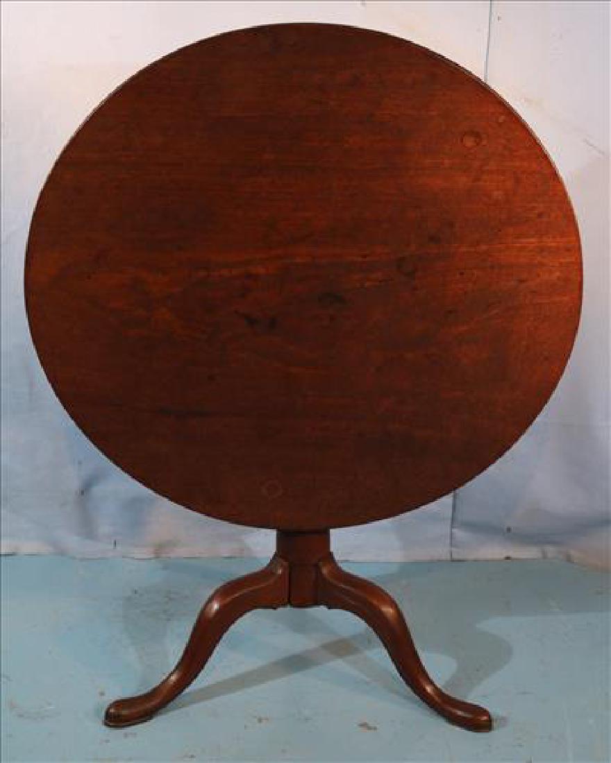 Early round tilt top table, 45 in. T, 34 in. D. (1 of 2)