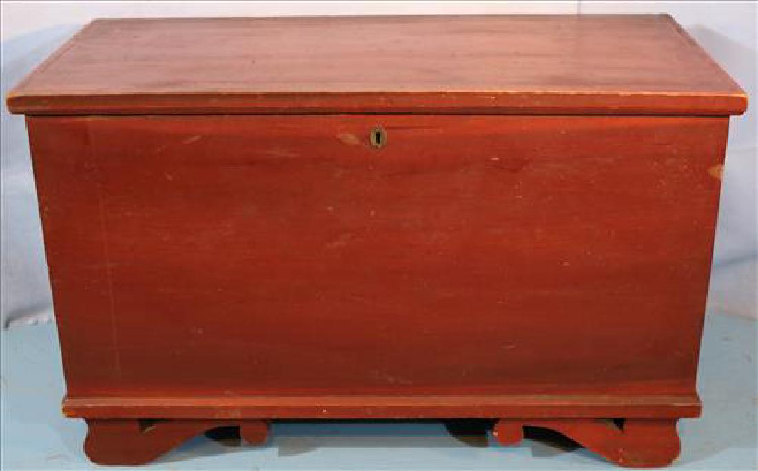 Primitive blanket box, 23 in. T, 37 in. W, 19 in. D. (1 of 3)