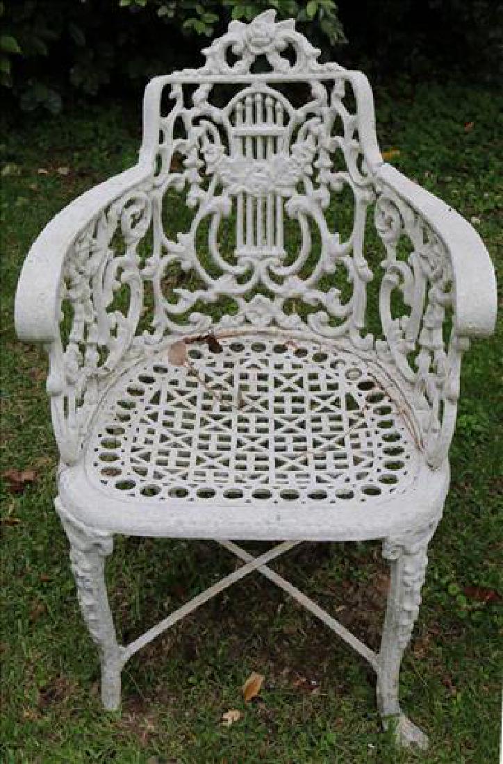 Old Victorian Cast Iron Patio Chair 31 In T 20 In Jun 07