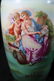 Pair of hand painted porcelain mantle vases, 15 in. T. - 3