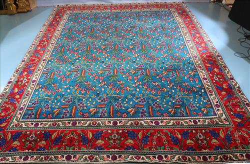 Wool Persian hand made rug, 12 ft. 4 in. x 9 ft. 1 in. (1 of 5)