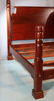 Custome made mahogany king size poster bed - 5