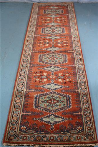 Handmade Persian runner, 2 ft. 8 in. x 9 ft. 11 in. (1 of 3)