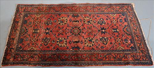 Small antique Persian prayer rug, 4 ft. 5 in. x 2 ft. 6 (1 of 3)