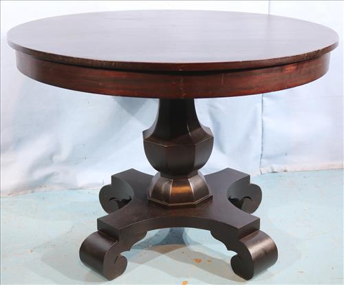 Empire mahogany round center table (1 of 3)