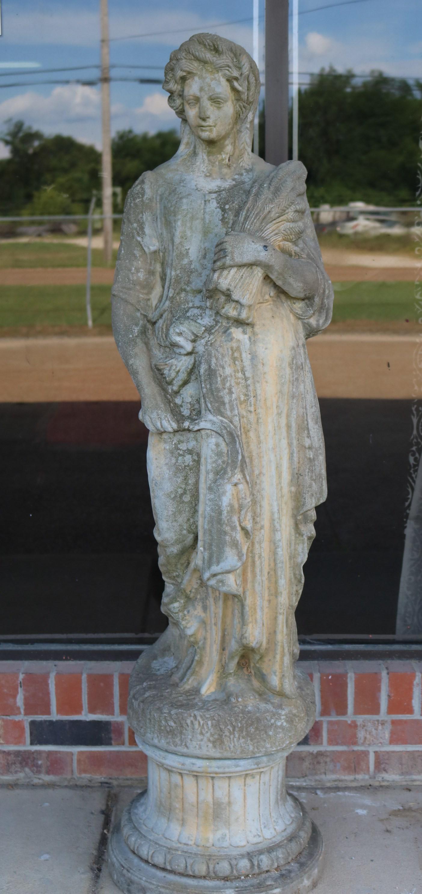 Life size concrete statue of fall, 58 in. T. Aug 08, 2020 Stevens