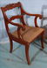 Set of 4 mahogany rose carved chairs - 3