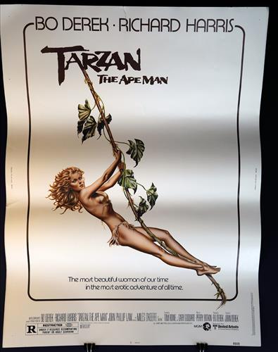"Tarzan The Ape Man" 30 x 40, Year - 1981: "Tarzan The Ape Man," Bo Derek, Richard Harris, 30 x 40, Year - 1981, (30) Poster # 810120.....(30) These posters, like the 40" X 60", were printed on a card stock and were normally sent rolled to the