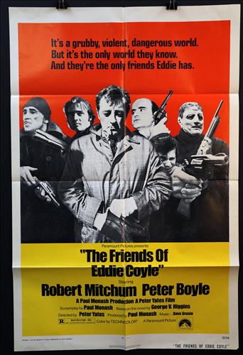 "The Friends of Eddie Coyle" 27 x 41, Year - 1973: "The Friends of Eddie Coyle," Robert Mitchum, Peter Boyle, 27 x 41, Year - 1973 (1) Poster # 73/138.....ONE SHEET-(1) This size is most recognizable as the standard movie poster and the size most popu