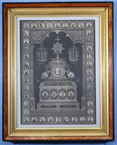 Print of all the Confederate Generals: Print of all the Confederate Generals in a good antique frame, 29.5 in. T. 24 in. W.