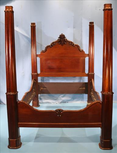Mahogany empire 4 poster bed (1 of 7)