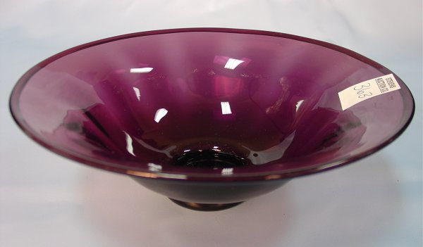 Amythest Fredrick Carder Steuben Bowl : Amythest Fredrick Carder Steuben Bowl 10 inches Dia. X 3 1/2 inches T.