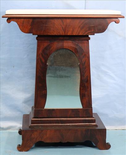 Flame mahogany Empire mint julep cabinet (1 of 5)