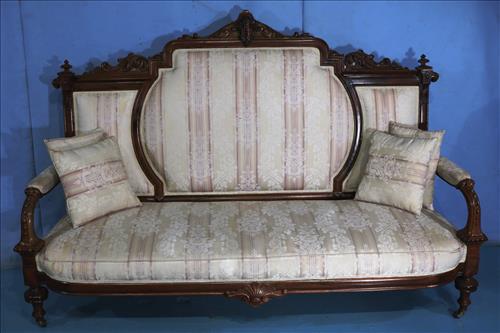 Rosewood Victorian large parlor sofa by Brooks (1 of 5)