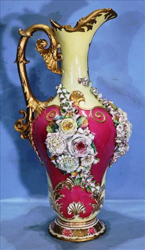 Soft paste porcelain Victorian ewer (1 of 4)