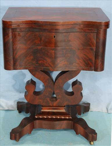 Flame mahogany empire work table (1 of 5)