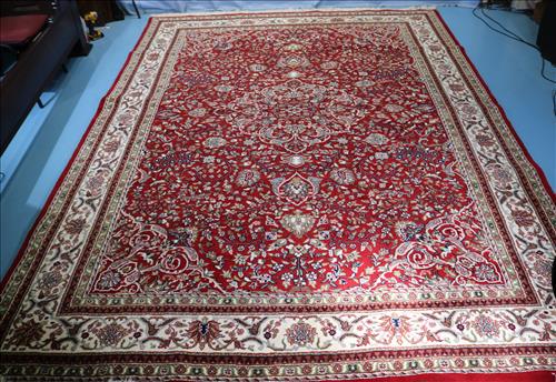Lg. Persian hand knotted wool rug, 11 ft. 7 in. x 8 ft. (1 of 3)