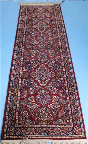 Homemade Persian hall runner, 30 in. x 9 ft. (1 of 4)