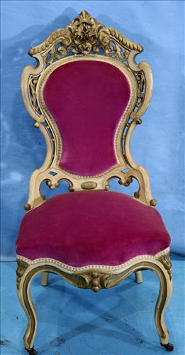 Rosewood Meeks side chair, Stanton Hall pattern (1 of 5)