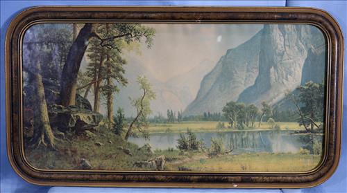 Max Field parish print in original frame, 30 x 17 (1 of 2)