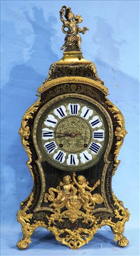 Large French Boulle bracket clock with figures (1 of 5)