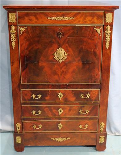 Mahogany French Empire style abattant desk (1 of 5)