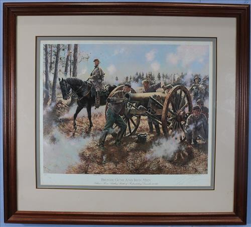 Civil War Print, Bronze guns and Iron Men, 32 x 36 (1 of 5)